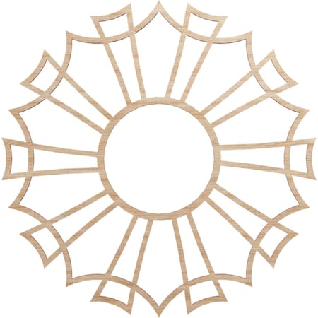 Ekena Millwork Augustus Wood Fretwork Pierced Ceiling Medallion, Alder, 18"OD x 6 3/8"ID x 1/4"T CMWP18X18X0250AUAL